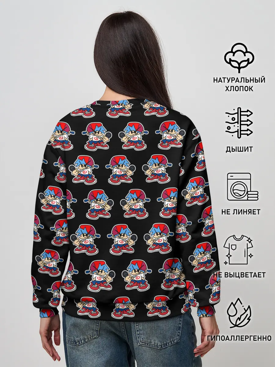 Женский свитшот / Friday Night Funkin, паттерн