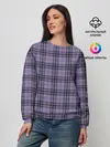 Женский свитшот / Узор в клетку