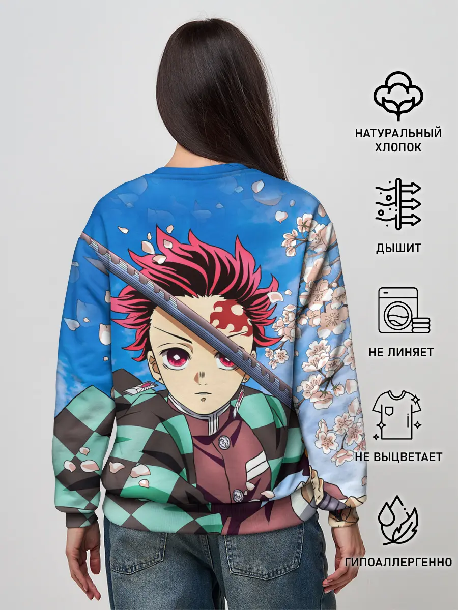 Женский свитшот / КЛИНОК РАССЕКАЮЩИЙ ДЕМОНОВ