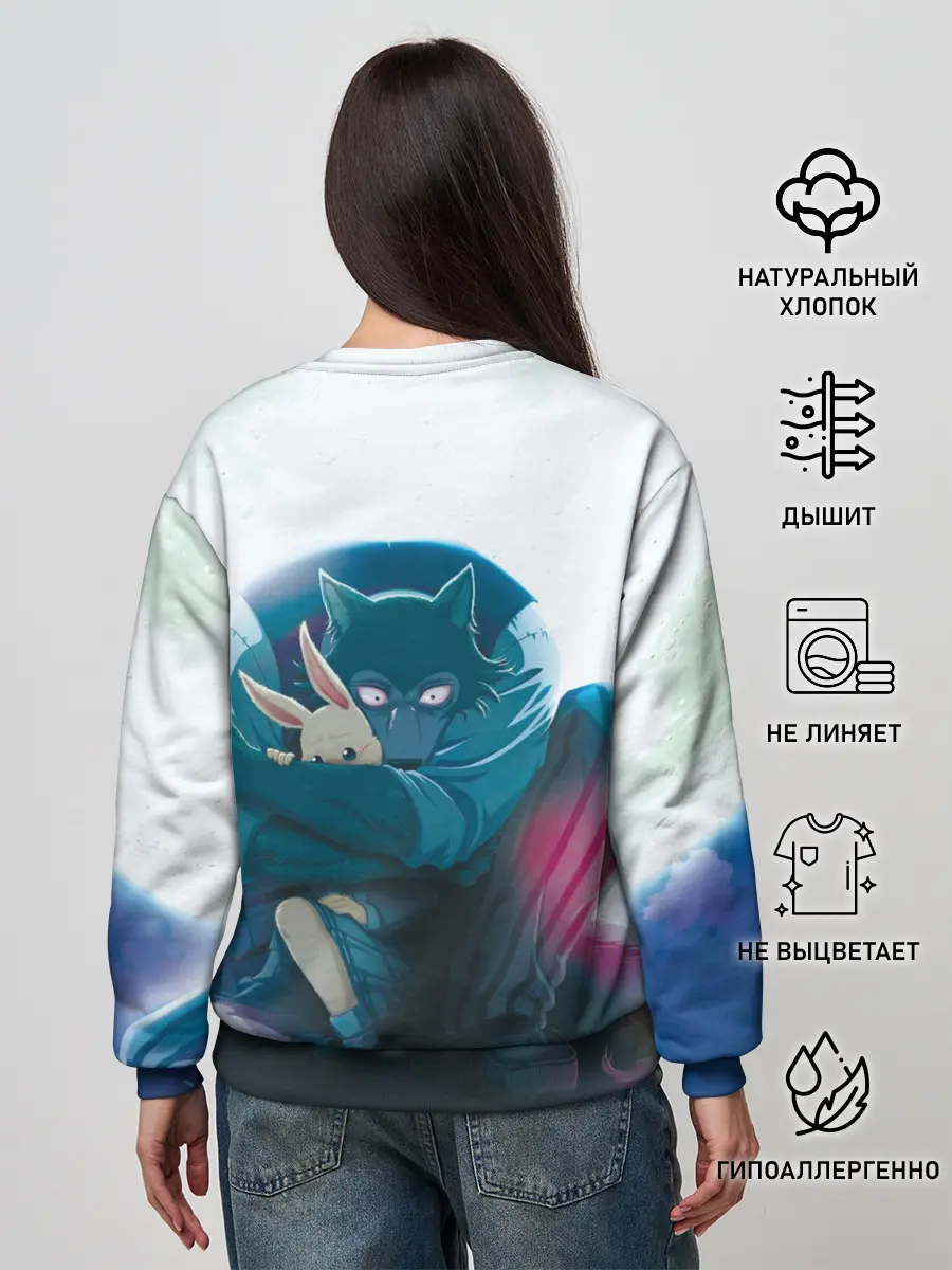 Женский свитшот / Легоси Хару крупный принт