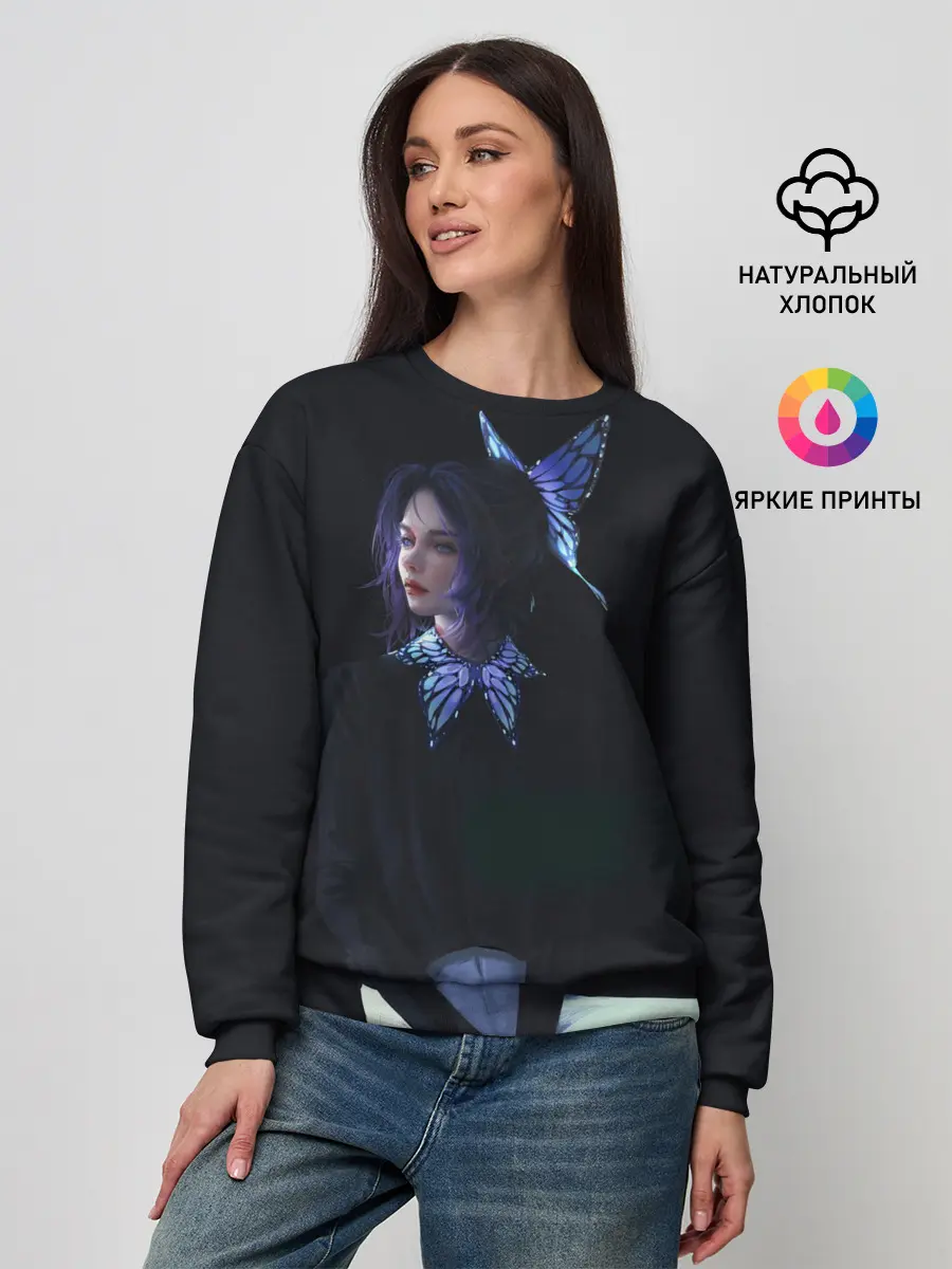 Женский свитшот / КЛИНОК РАССЕКАЮЩИЙ ДЕМОНОВ