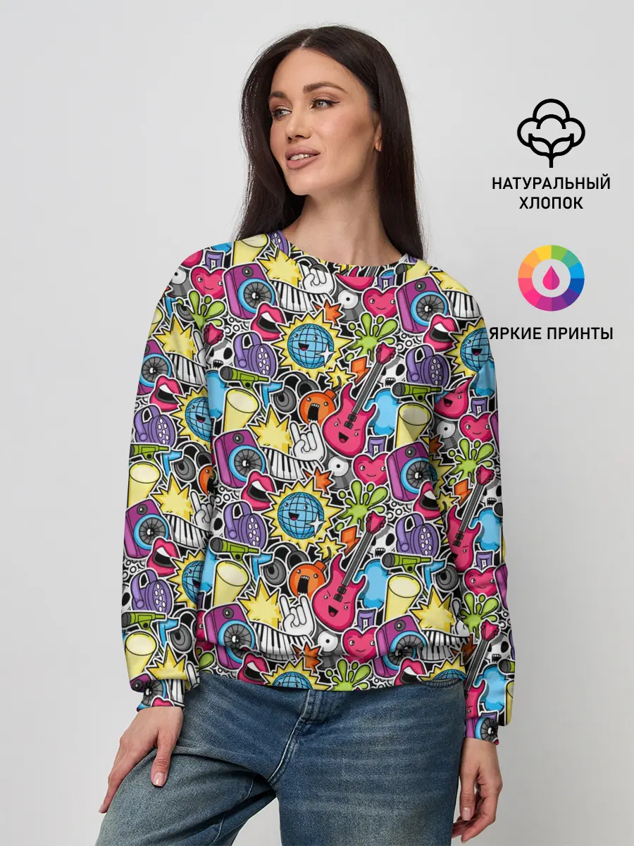 Женский свитшот / Музыкант