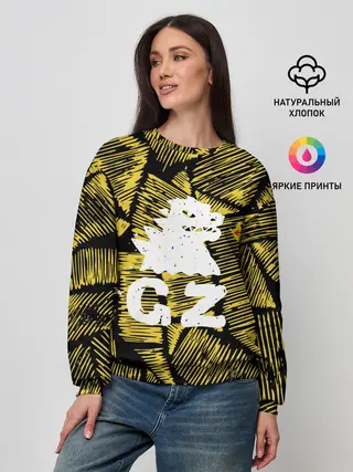 Женский свитшот / годзилла