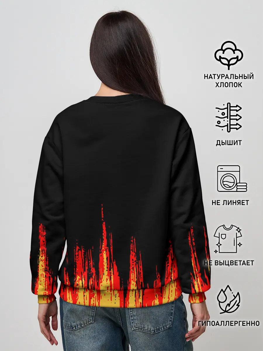 Женский свитшот / годзилла