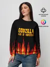 Женский свитшот / годзилла
