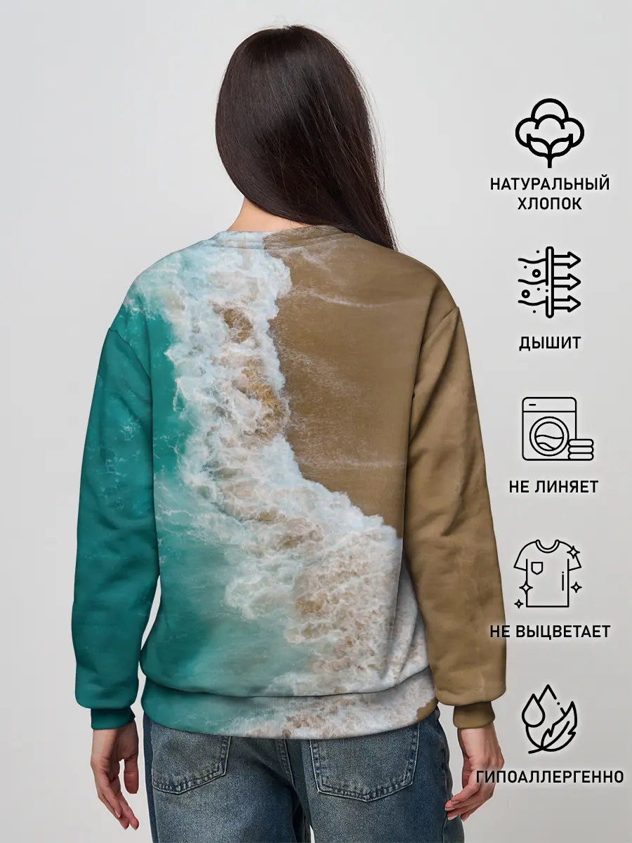 Женский свитшот / Пляж / beach