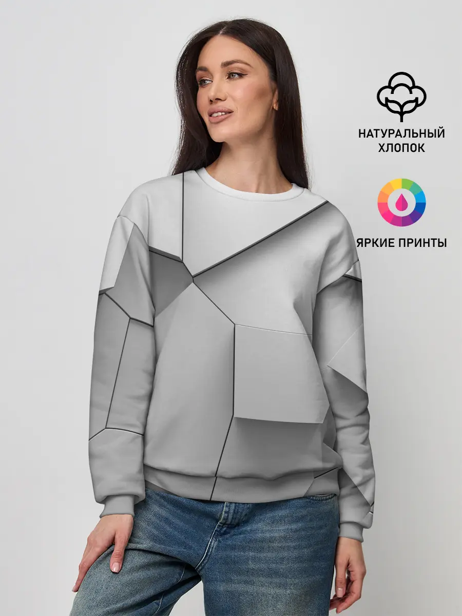 Женский свитшот / Осколки плитки