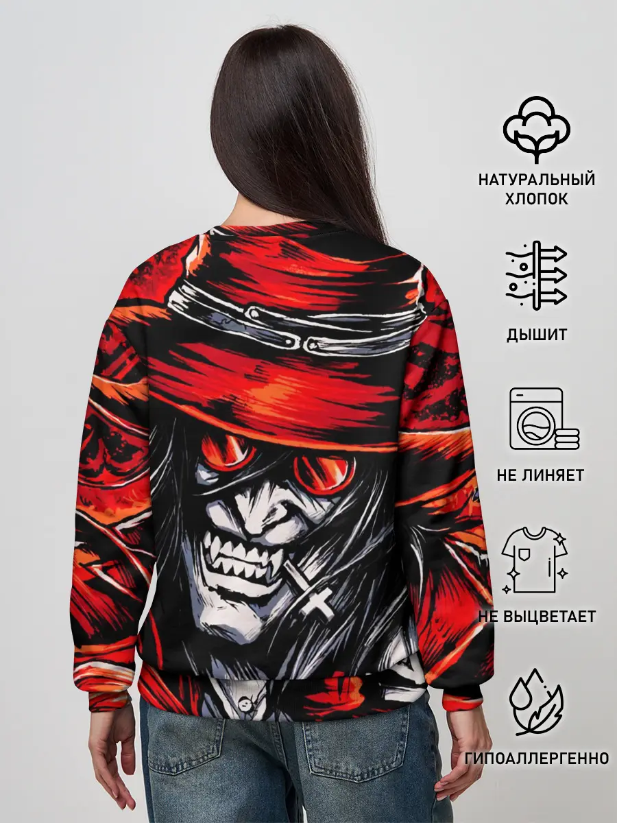Женский свитшот / ALUCARD IN RED