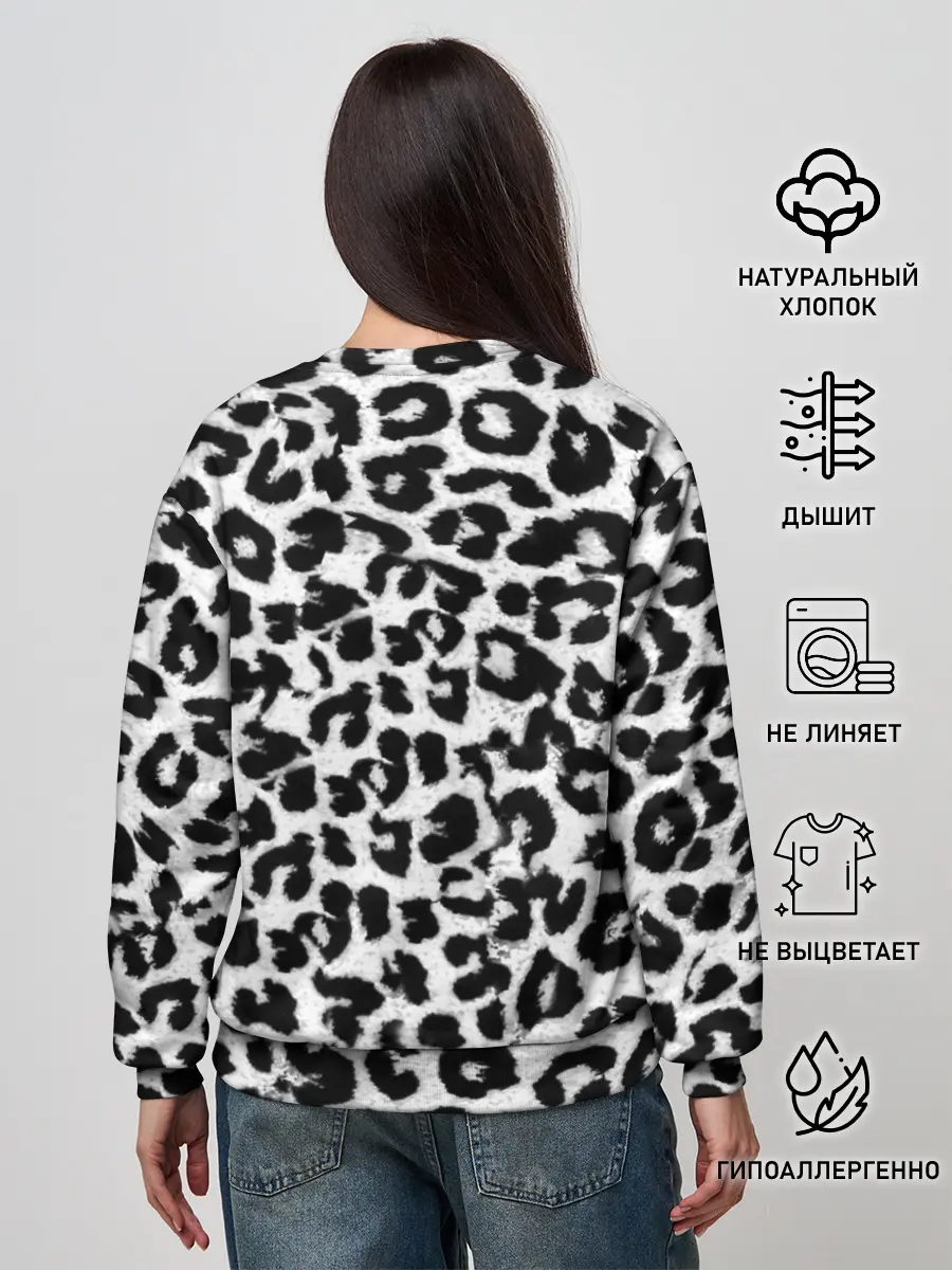 Женский свитшот / Снежный Барс