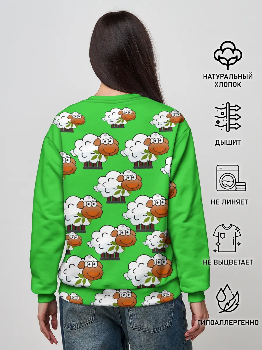 Женский свитшот / Овцы