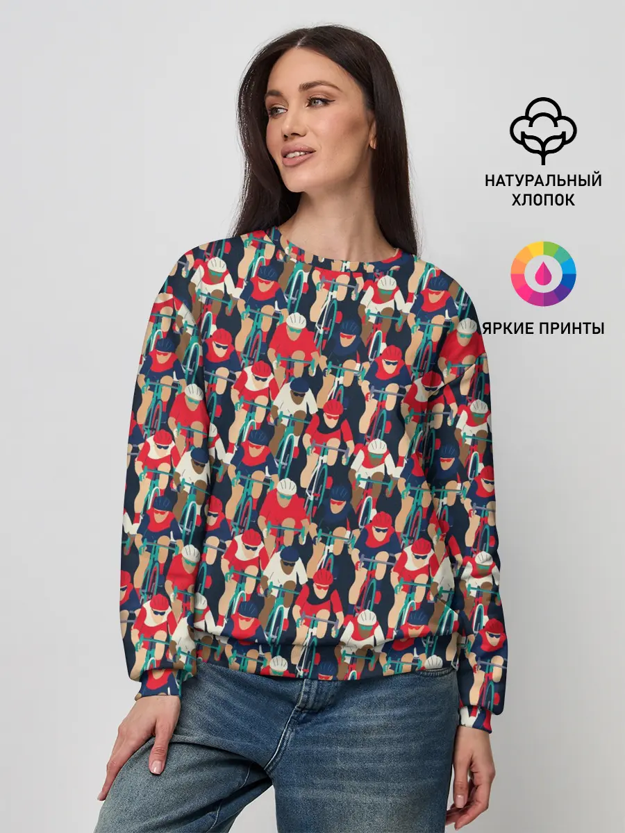 Женский свитшот / Велогонка