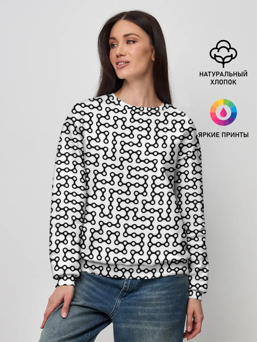 Женский свитшот / Велосипедная цепь