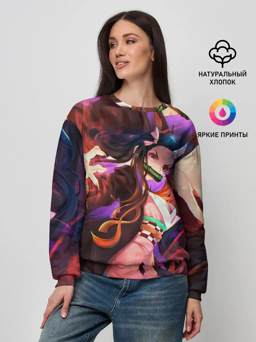 Женский свитшот / Незуко рог