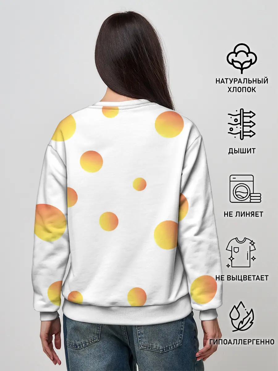 Женский свитшот / Kaneki Ken желтые круги