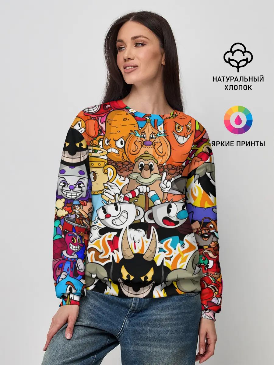 Женский свитшот / CUPHEAD