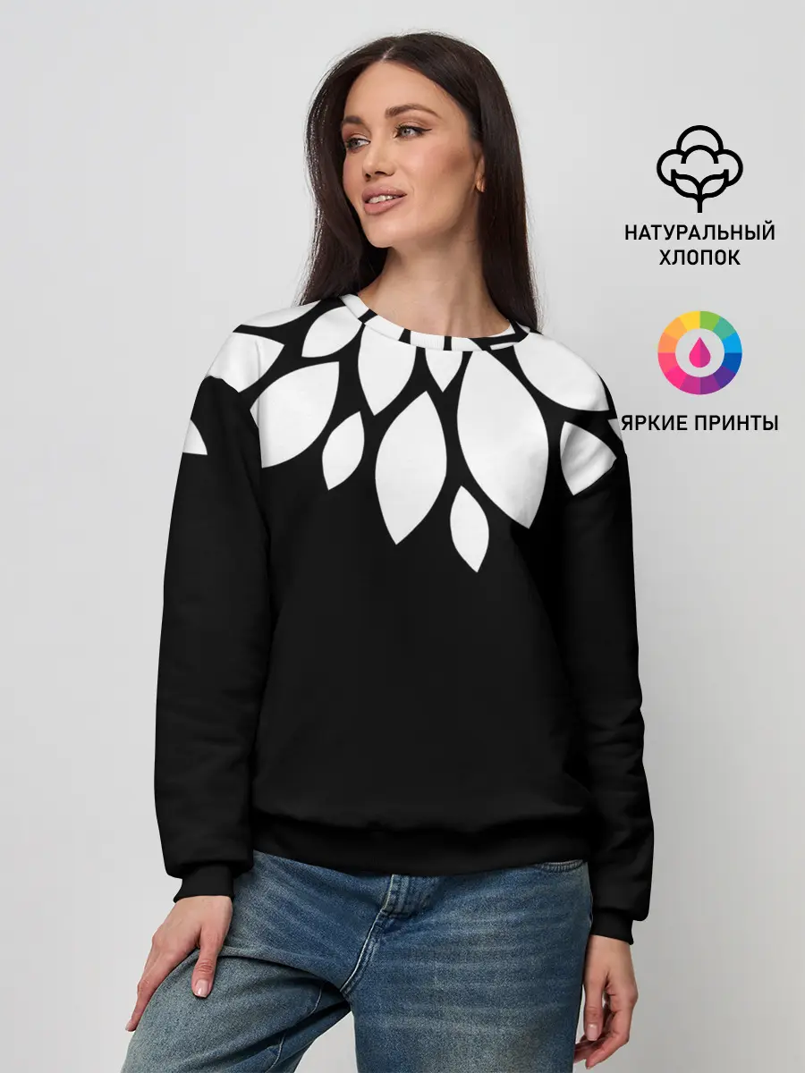 Женский свитшот / Лепестки