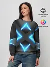 Женский свитшот / НЕОНОВЫЕ СТРЕЛКИ 3D