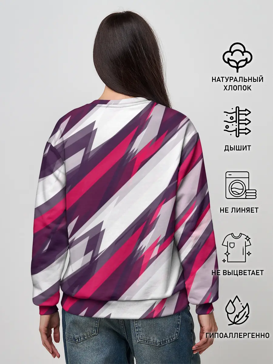 Женский свитшот / Абстракция ,,Пламя