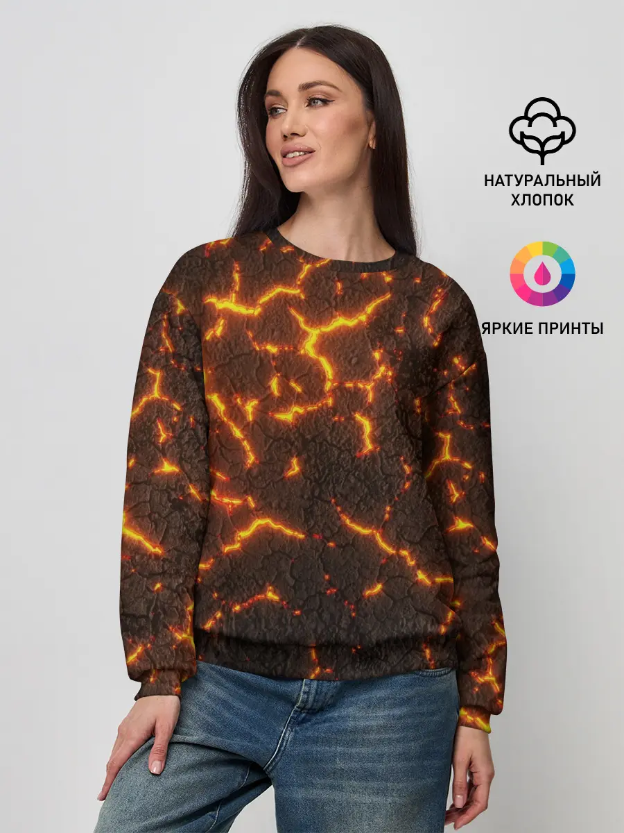 Женский свитшот / Помпеи 3D