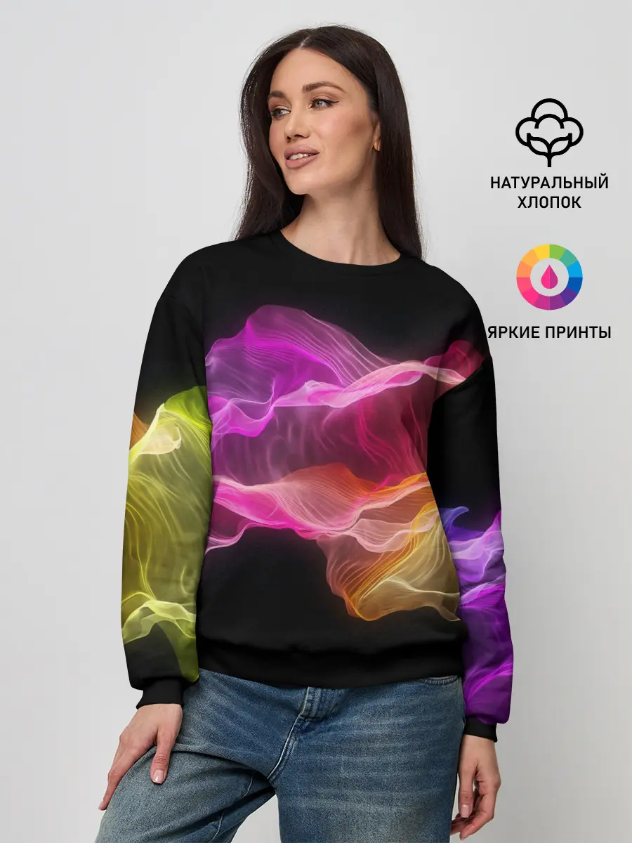 Женский свитшот / Волны