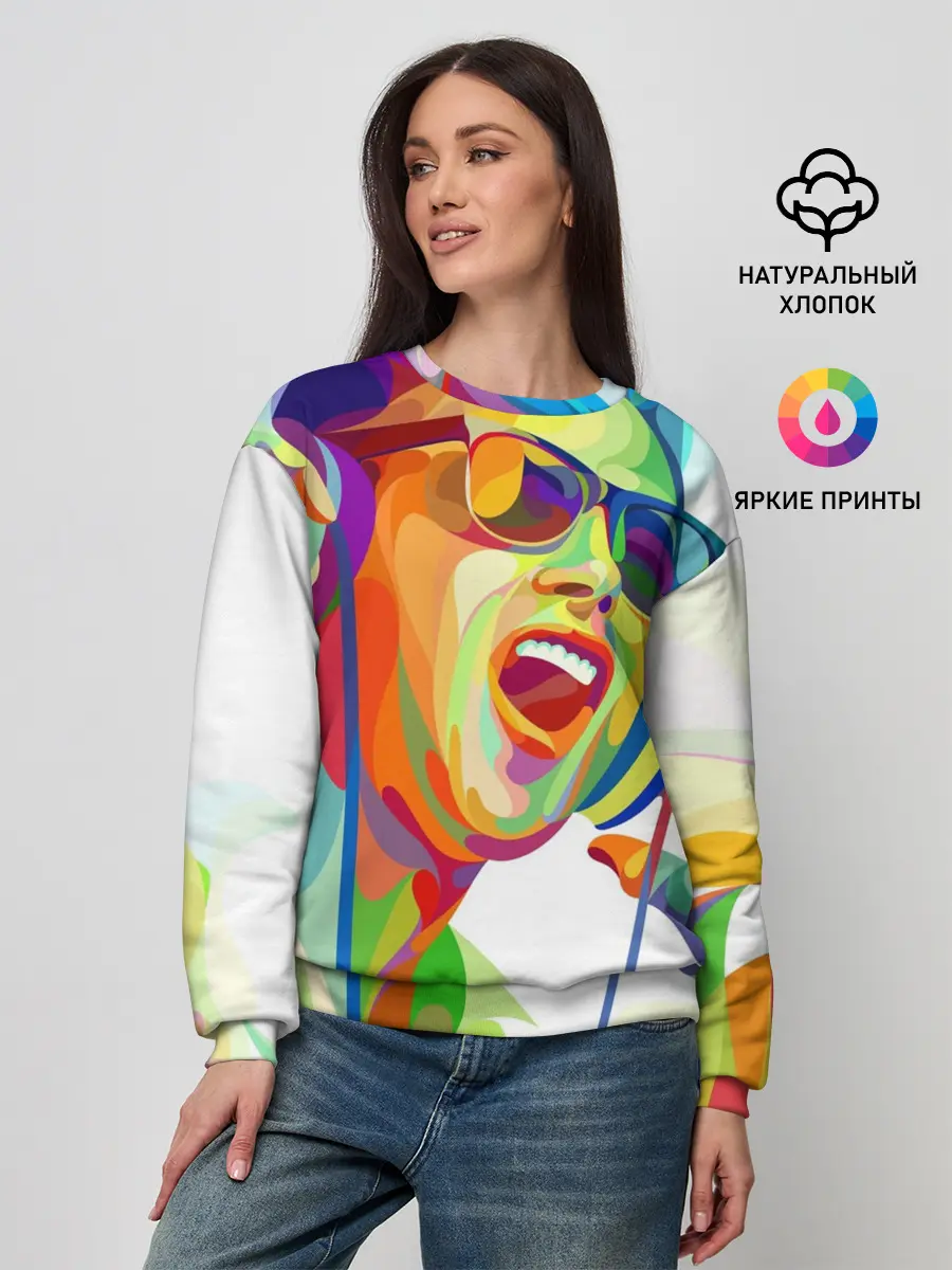 Женский свитшот / Слушаем Музыку