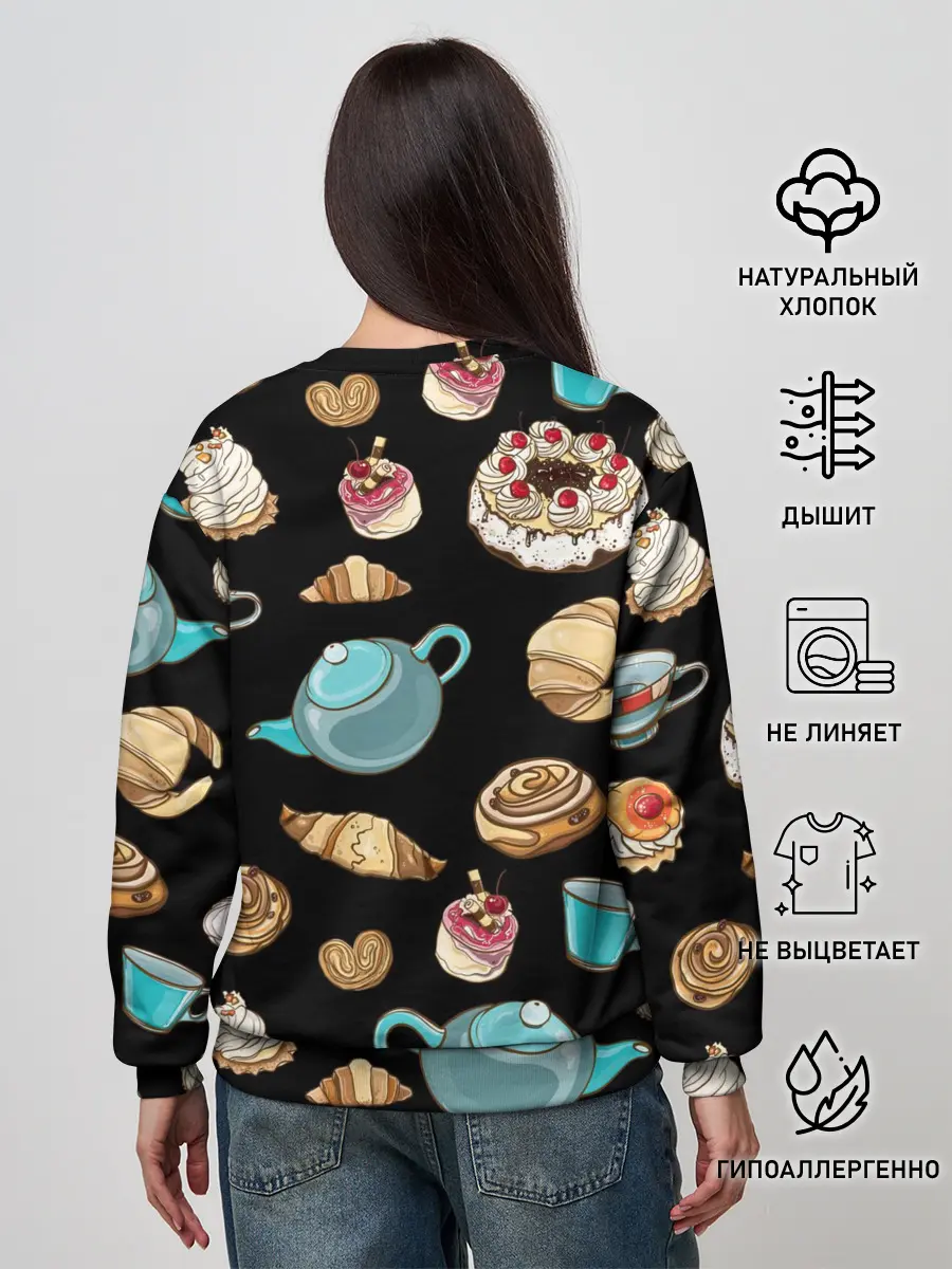 Женский свитшот / НЕТ НЕ СЛИПНЕТСЯ