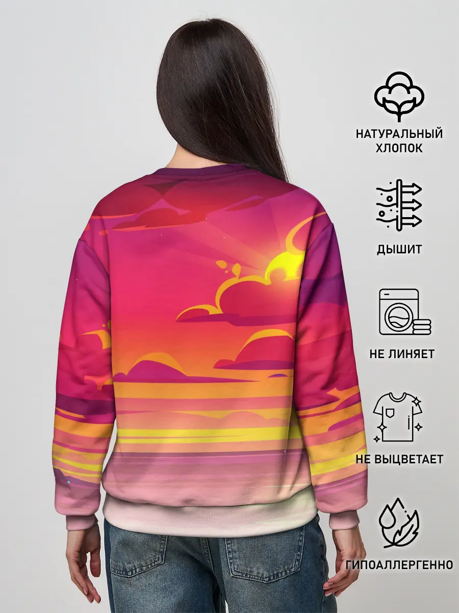 Женский свитшот / КЛИНОК, РАССЕКАЮЩИЙ ДЕМОНОВ