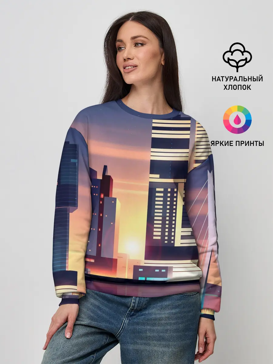 Женский свитшот / Ночной Город