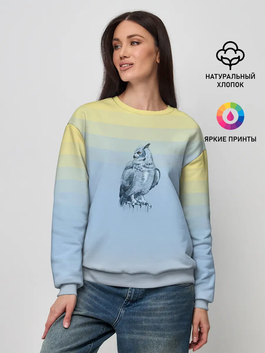 Женский свитшот / филин