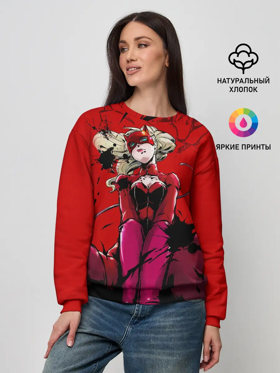 Женский свитшот / пантера persona 5