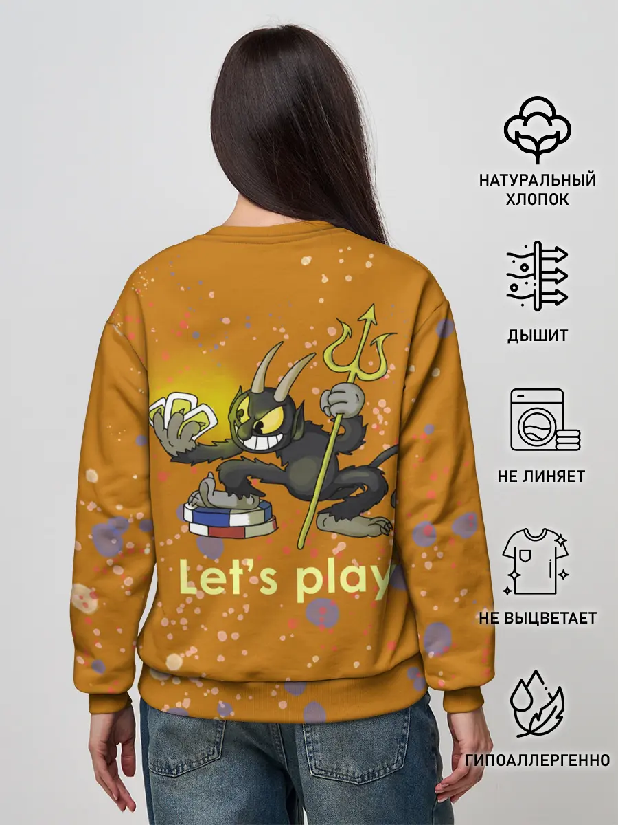 Женский свитшот / cuphead