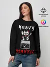 Женский свитшот / КОТ ХЕВИ МЕТАЛ