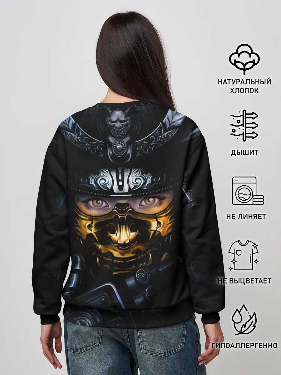 Женский свитшот / Девушка Самурай