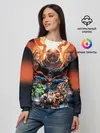 Женский свитшот / Darkseid VS Justice League