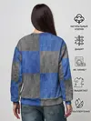 Женский свитшот / Denim Patchwork