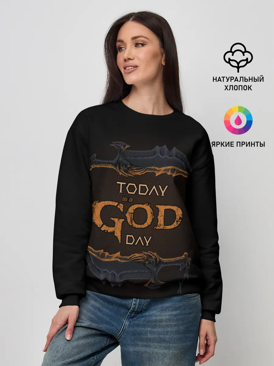 Женский свитшот / God day | GOW