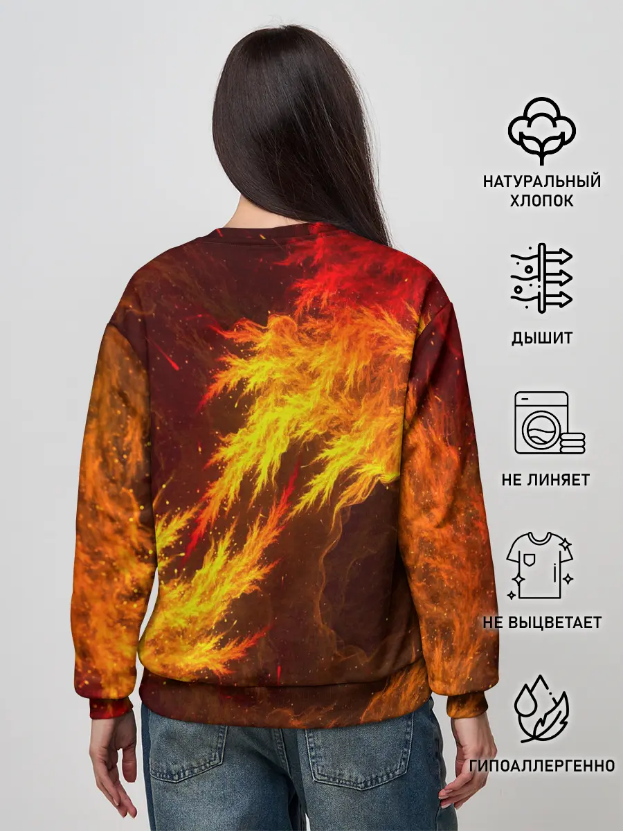 Женский свитшот / Огненный Лис