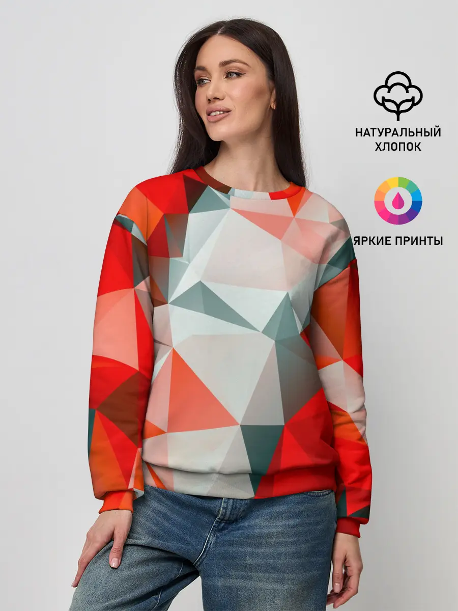 Женский свитшот / Абстракция-Геометрия