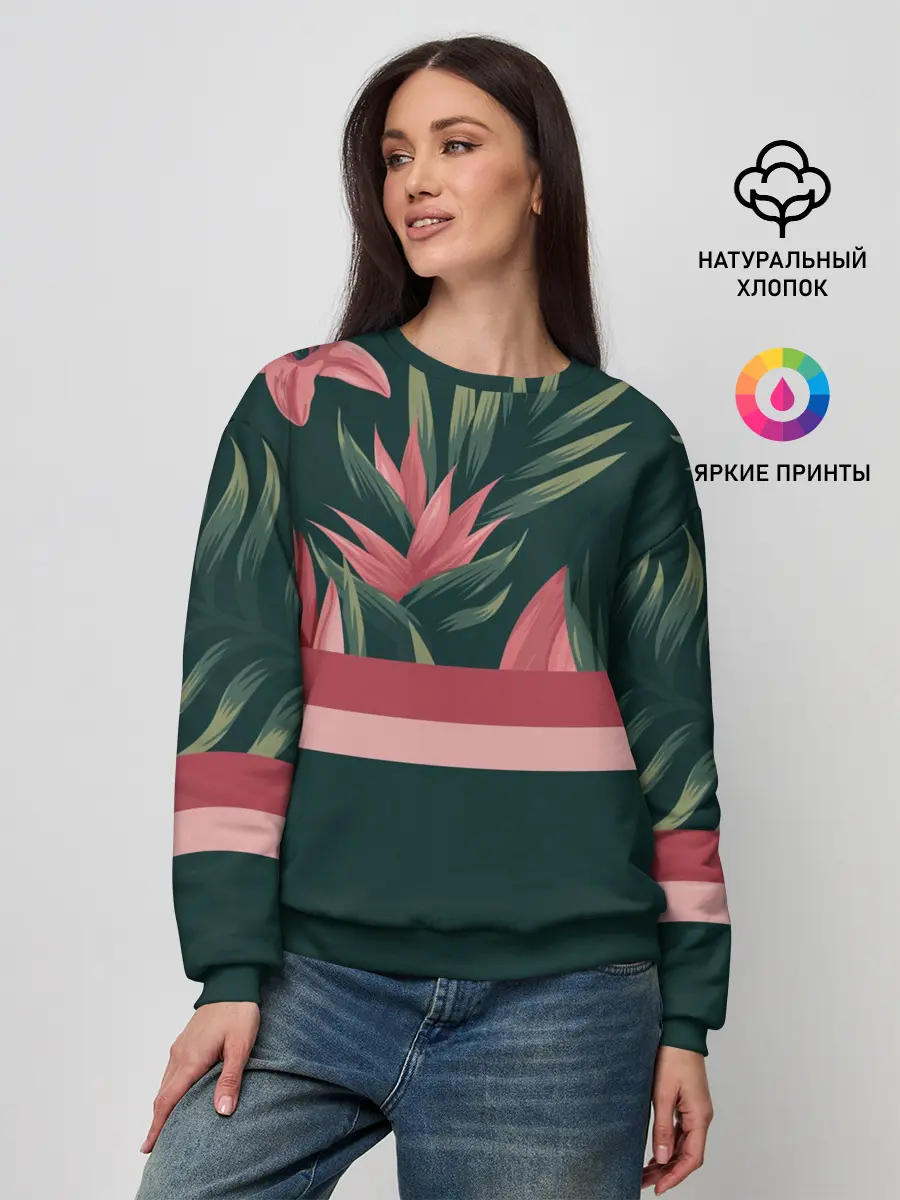 Женский свитшот / Лилии