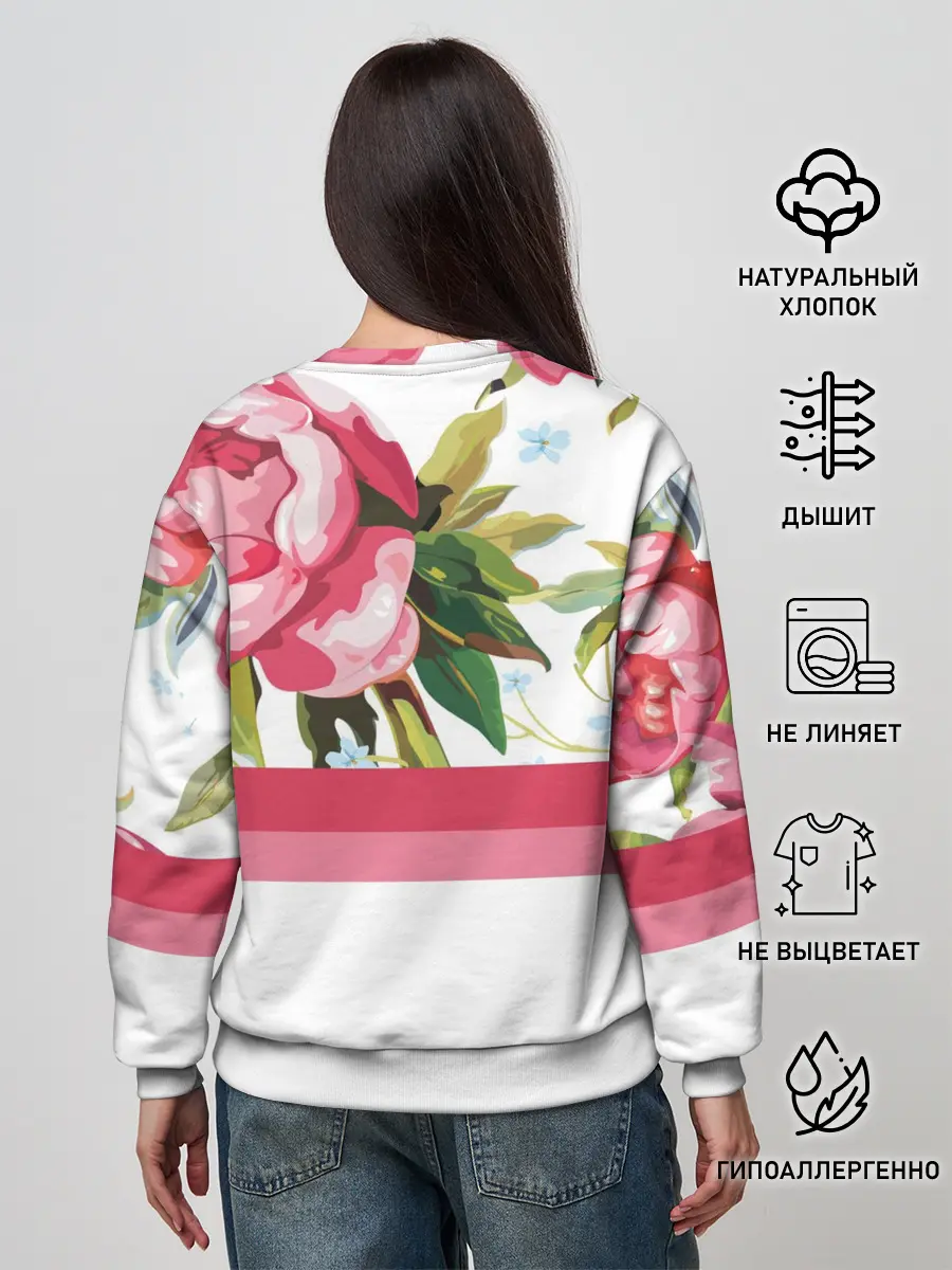 Женский свитшот / Нежные Розы