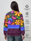 Женский свитшот / Мультяшные Цветы
