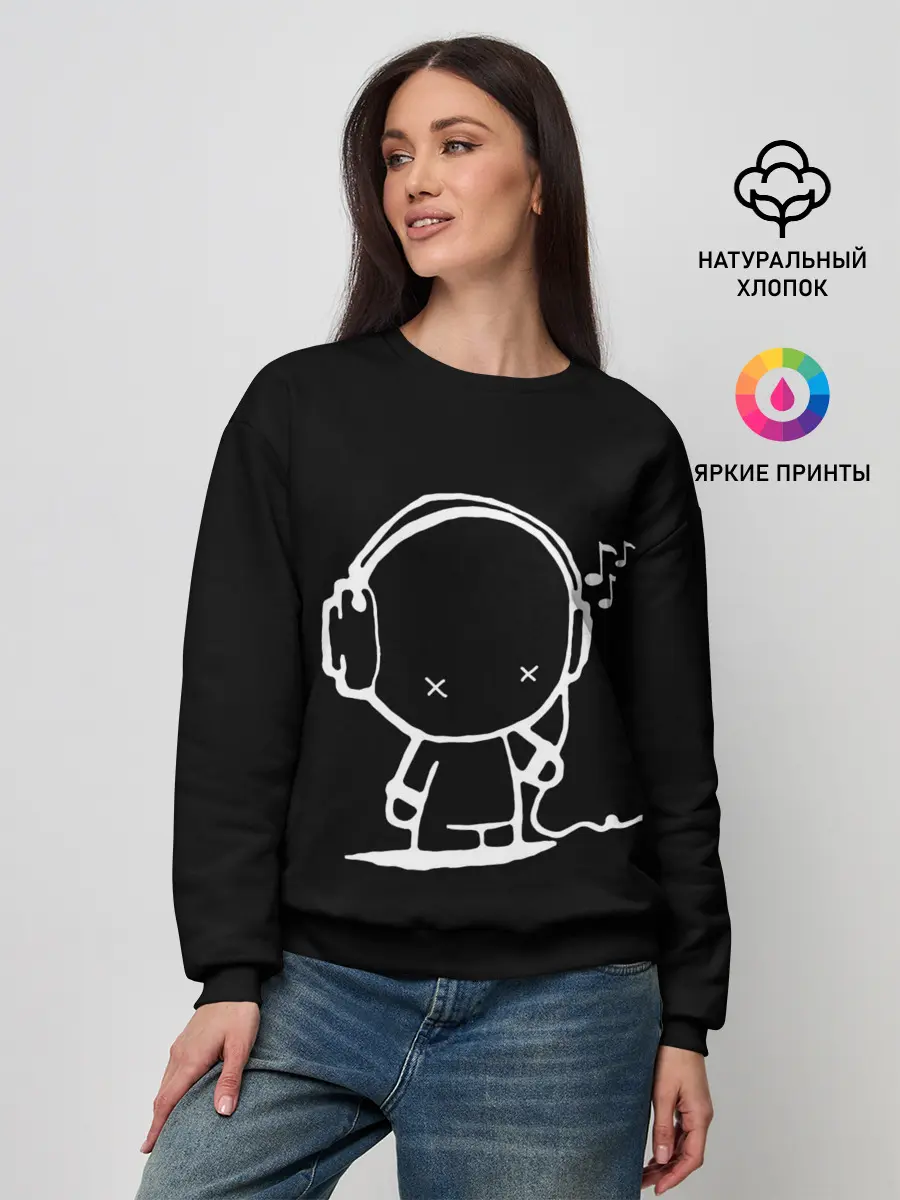 Женский свитшот / Меломан