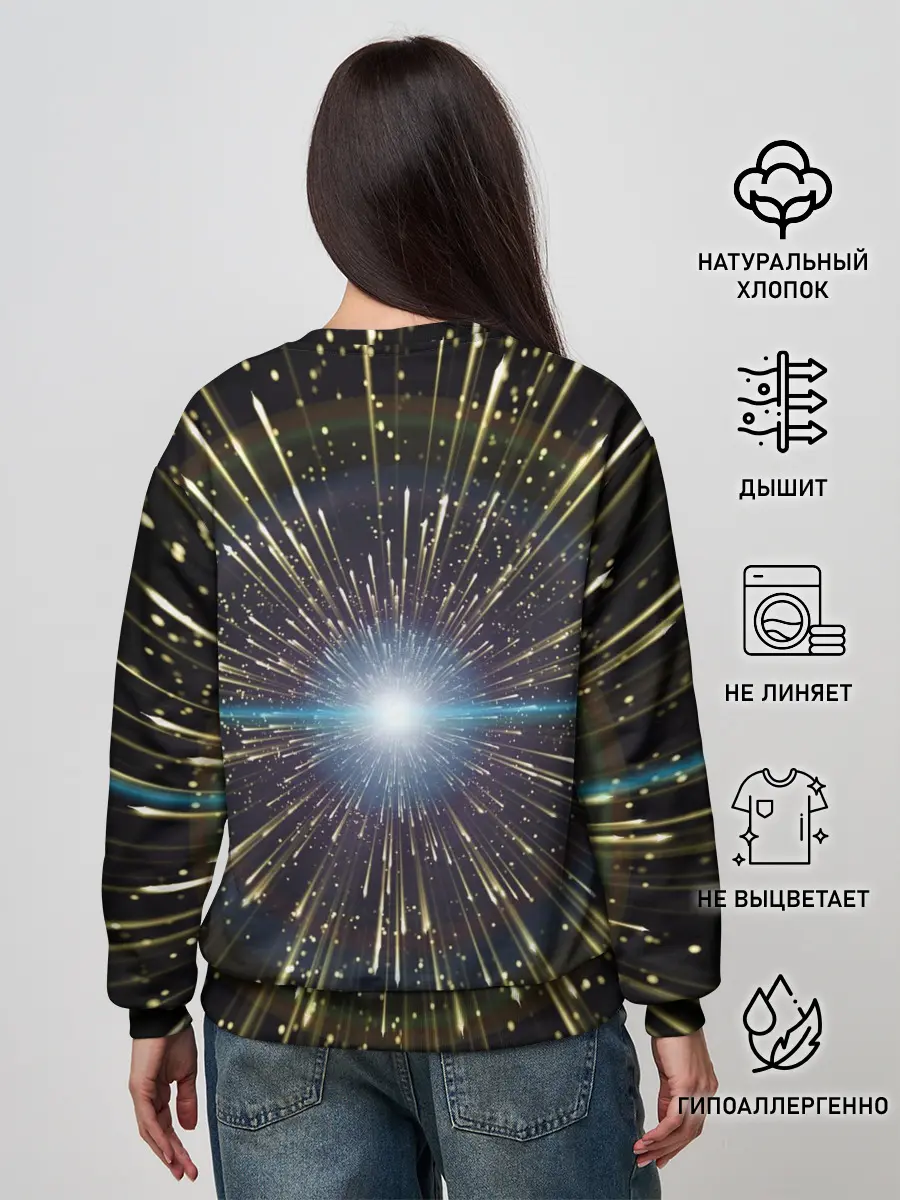 Женский свитшот / Неоновые стрелы