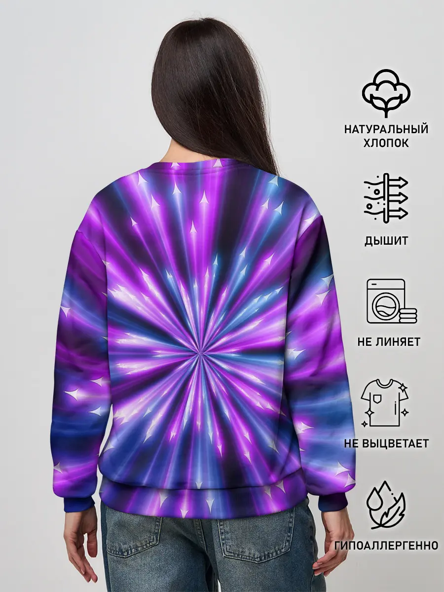 Женский свитшот / Неоновые стрелы