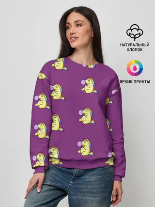 Женский свитшот / Фиолетовые пони
