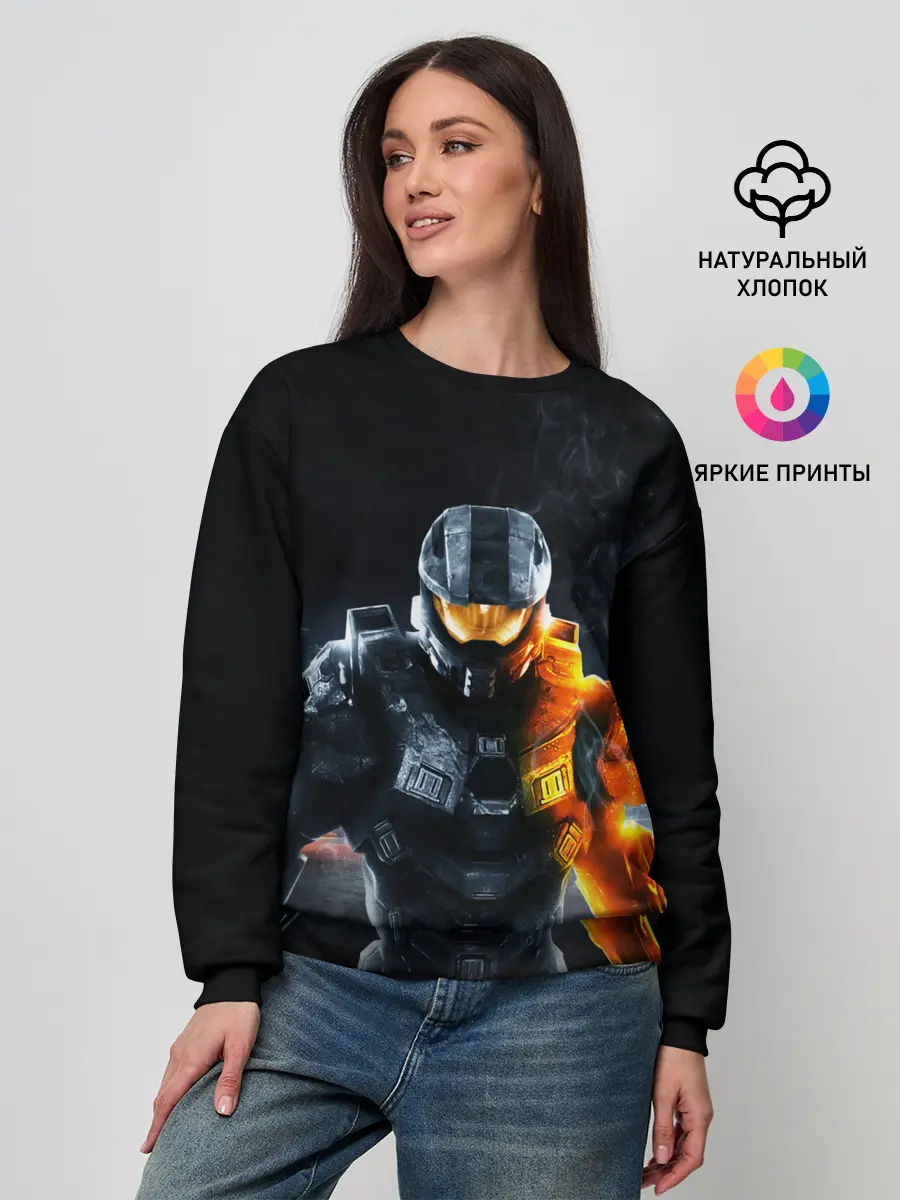 Женский свитшот / Halo x Battlefield