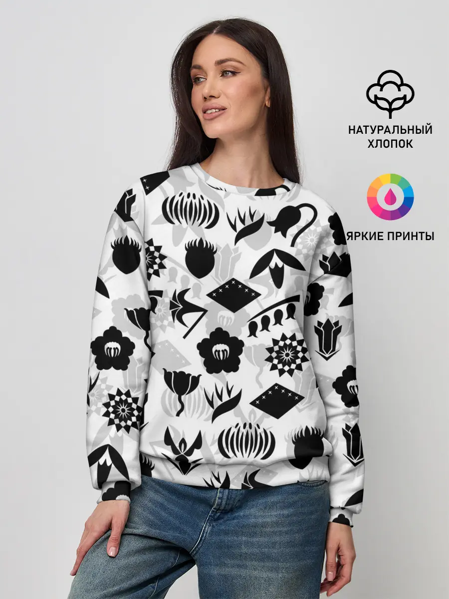 Женский свитшот / БЛИЧ КАПИТАНЫ ГОТЕЙ 13 ЭМБЛЕМЫ