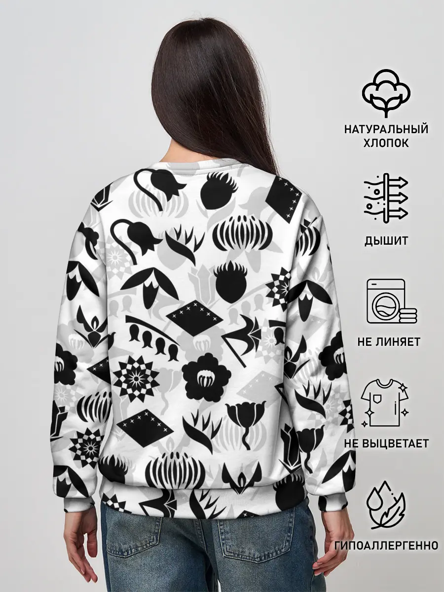 Женский свитшот / БЛИЧ КАПИТАНЫ ГОТЕЙ 13 ЭМБЛЕМЫ