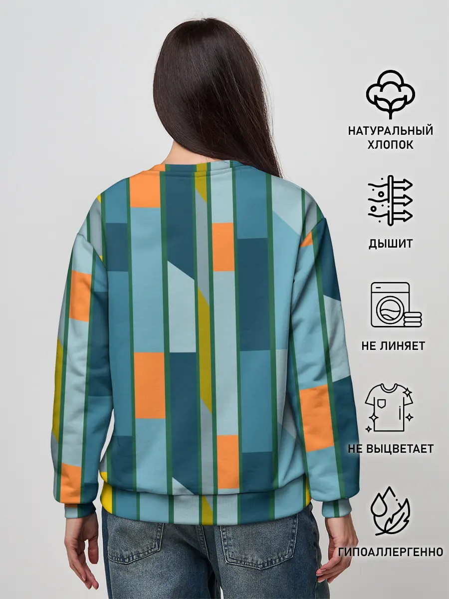 Женский свитшот / Абстракция в стиле модерн