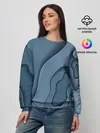 Женский свитшот / Абстракция бумажные волны